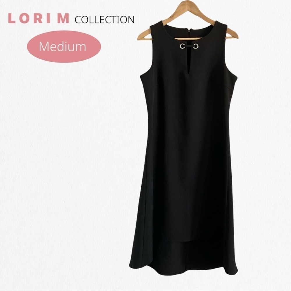 Lori M Collection Black High-Low Dress Size Medium